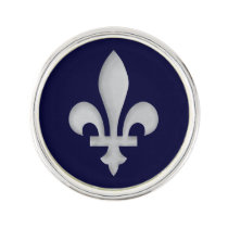 Fleur de lys Floral Pattern Royal Blue at Zazzle
