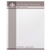 fleur de lys letterhead by asyrum fleur de lys letterhead