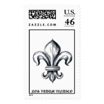 Fleur de lys, NOS VADUM VINDICO postage by Mistress_Erin Fleur de lys, NOS VADUM VINDICO postage