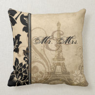Fleur de Paris | sand Mr. & Mrs. Pillow