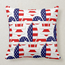 Fleur de USA Throw Pillow american mojo pillows