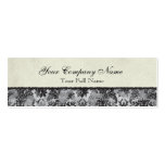 Fleur di Lys Damask Black Business Cards