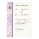 Fleur di Lys Damask - invitación del boda de la li