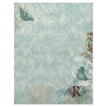 Fleur di Lys Damask - Monogrammed Scrapbook pages Letterhead