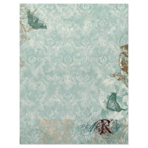 Fleur di Lys Damask - Monogrammed Stationery Customized Letterhead