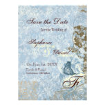 Fleur di Lys Damask - Save the Date Announcement