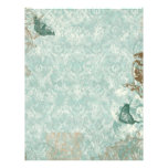 Fleur di Lys Damask - Stationery & Recipe sheets Letterhead Design