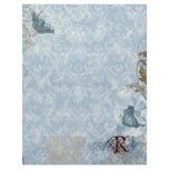 Fleur di Lys Damask vs 2 - Monogrammed Stationery Personalized Letterhead
