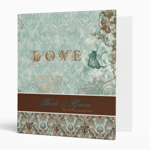 Fleur di Lys Damask - Wedding Binder
