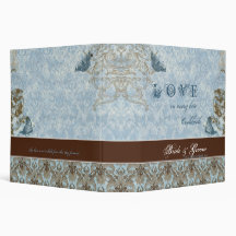 Fleur di Lys Damask - Wedding Cookbook Binder