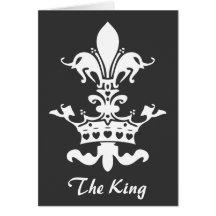 Fleur Heart Crown - Black Card