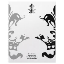 Fleur Heart Crown - Black letterhead by Fleurishes Fleur Heart Crown - Black letterhead