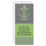 Fleur Heart Crown - Green Rack Card Template