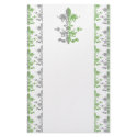 Fleur Heart Crown - Green stationery