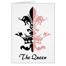 Fleur Heart Crown - Pink Cards