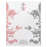 Fleur Heart Crown - Pink Letterhead