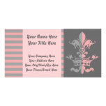 Fleur Heart Crown - Pink Photo Cards