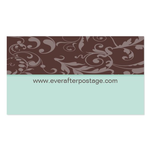 Fleur Profile Card Business Cards (back side)