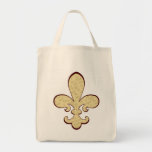 Fleur with Poem Grocery Tote Canvas Bag