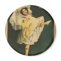 Fleurette, 'Joseph Hart Vaudeville Co.' Retro Thea Refrigerator Magnet
