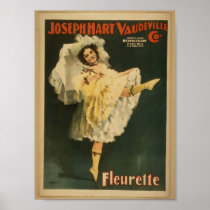 Fleurette, 'Joseph Hart Vaudeville Co.' Retro Thea Posters