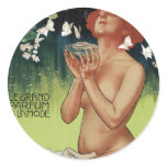 Fleurs de Mousse Round Sticker