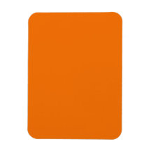 Flexible Magnet with  Bright Orange Background