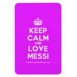 [Crown] keep calm and love messi  Flexible magnets