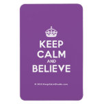 [Crown] keep calm and believe  Flexible magnets