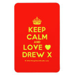 [Crown] keep calm and love [Love heart] drew x  Flexible magnets