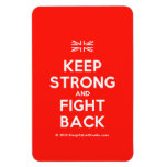 [UK Flag] keep strong and fight back  Flexible magnets