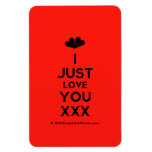 [Two hearts] i just love you xxx  Flexible magnets