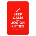[Skateboard] keep calm and jog on kitties  Flexible magnets
