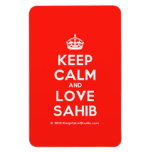 [Crown] keep calm and love sahib  Flexible magnets