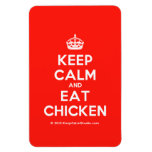 [Crown] keep calm and eat chicken  Flexible magnets