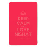 [Crown] keep calm and love nishat  Flexible magnets