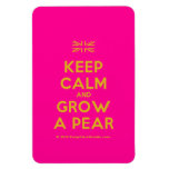 [UK Flag] keep calm and grow a pear  Flexible magnets