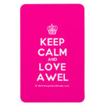 [Cupcake] keep calm and love awel  Flexible magnets