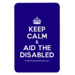[Crown] keep calm & aid the disabled  Flexible magnets