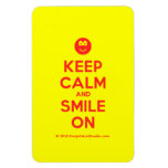 [Smile] keep calm and smile on  Flexible magnets
