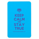 [Crown upside down] keep calm and stay true  Flexible magnets
