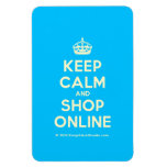 [Crown] keep calm and shop online  Flexible magnets