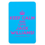 [Crown] keep calm and love❤ jack williams!  Flexible magnets