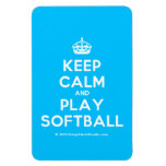 [Crown] keep calm and play softball  Flexible magnets