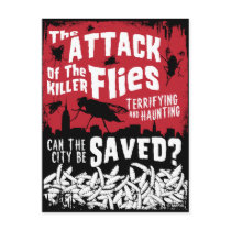 Flies Attack! postcards