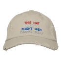 FLIGHT 1459 embroidered hats