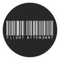 Flight Attendant Bar Code stickers by NotWorking Flight Attendant Bar Code stickers