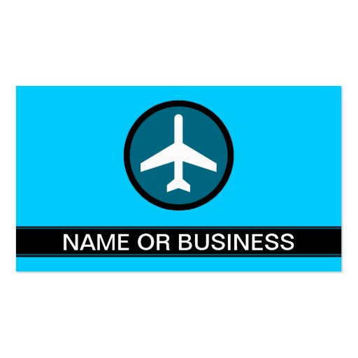 FLIGHT ATTENDANT bubbles Business Card Template (back side)