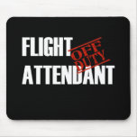 FLIGHT ATTENDANT DARK mousepads