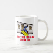 Flight Attendant Emergency Chute Humor Mug